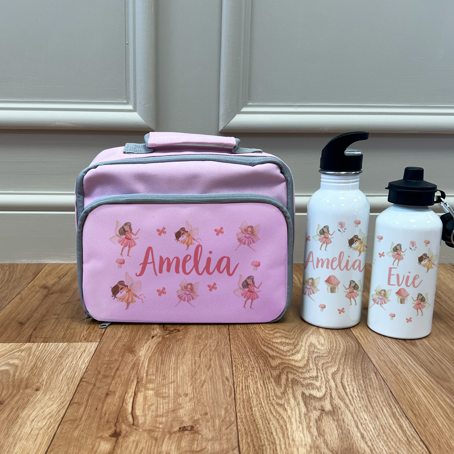 Personalised Fairy Lunch Box & Bottle Set