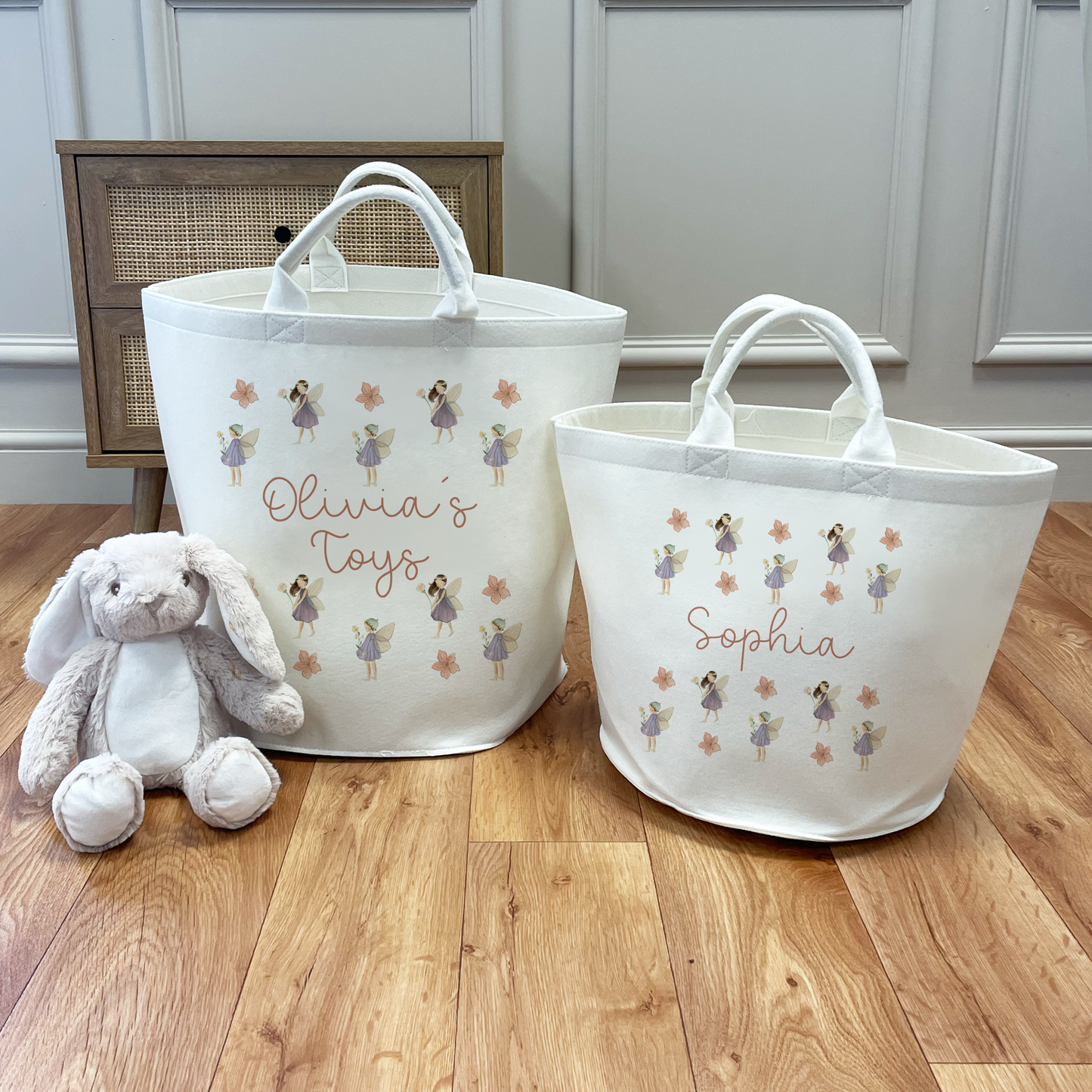 Personalised Fairy Toy Baskets