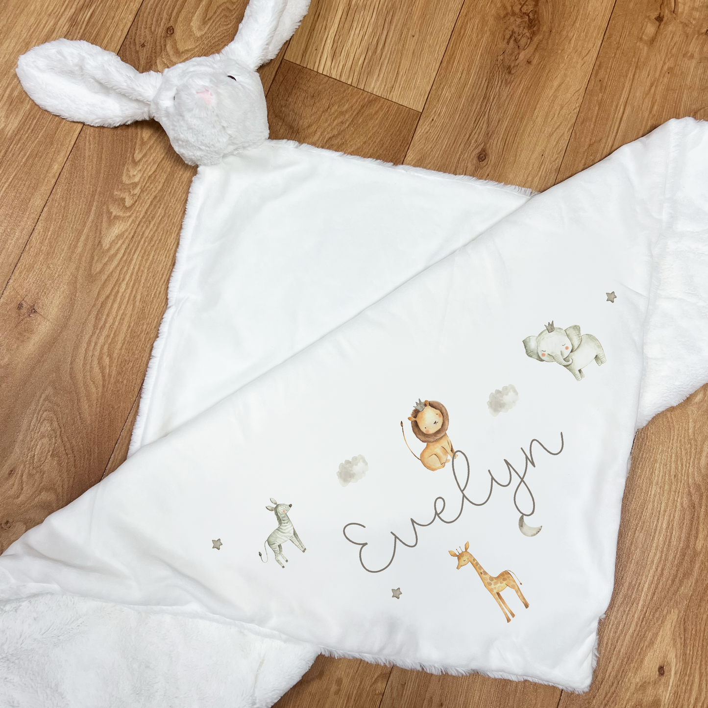 Personalised Jungle  Baby Blanket