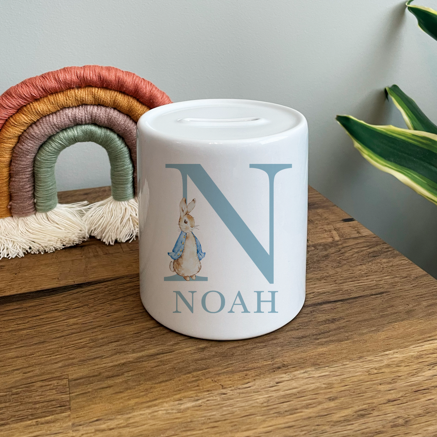 Personalised Bunny Money Box