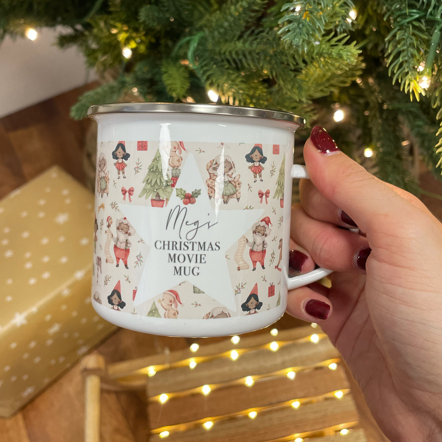 Personalised Christmas Movie  Mug