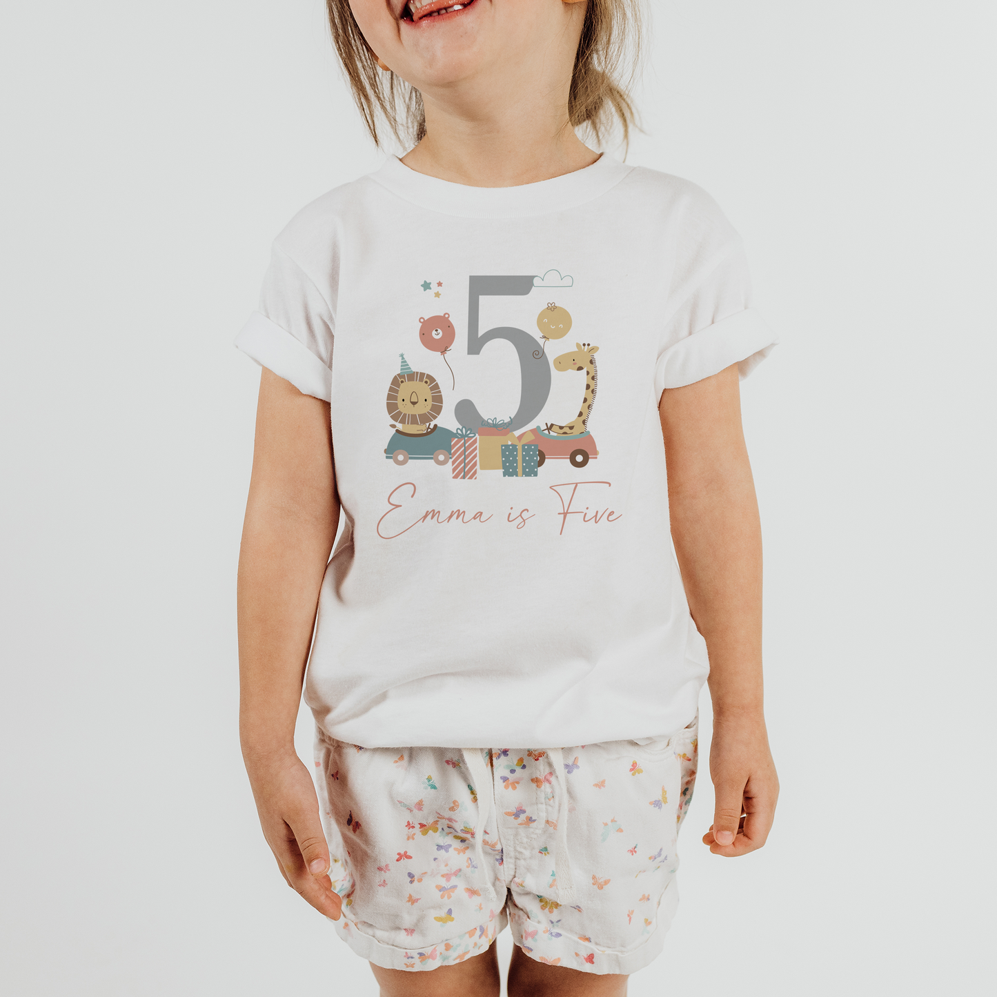 Personalised Jungle Birthday T-Shirt & Baby Vest