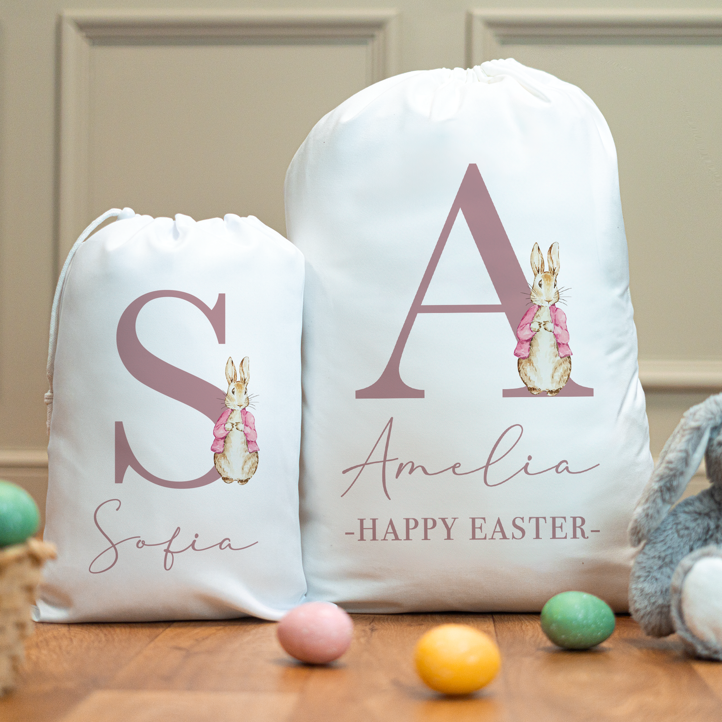 Personalised Easter Rabbit Easter Sacks