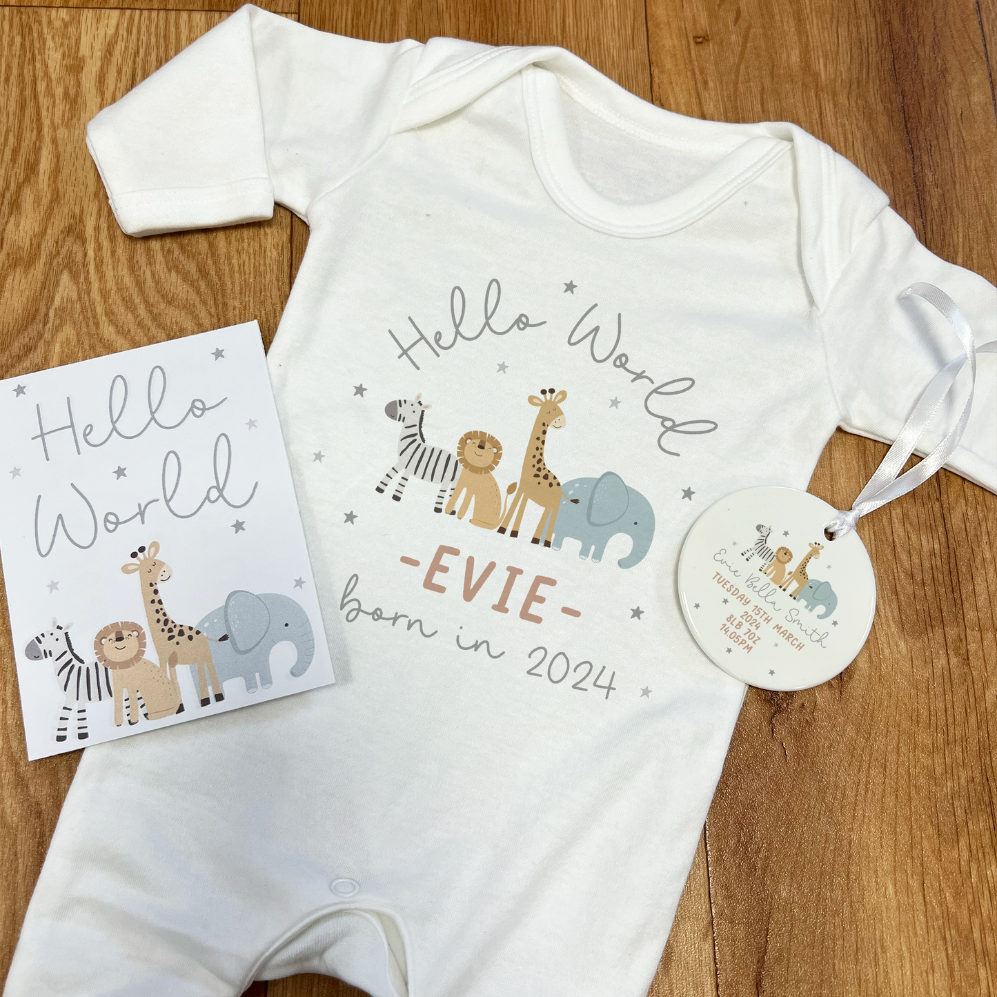 Personalised New Baby Letterbox Gift Set