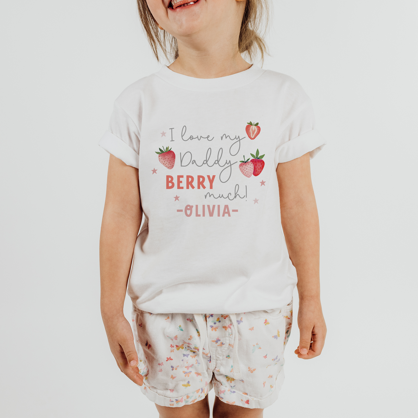 Personalised Berry Father's Day T-Shirt & Baby Vest