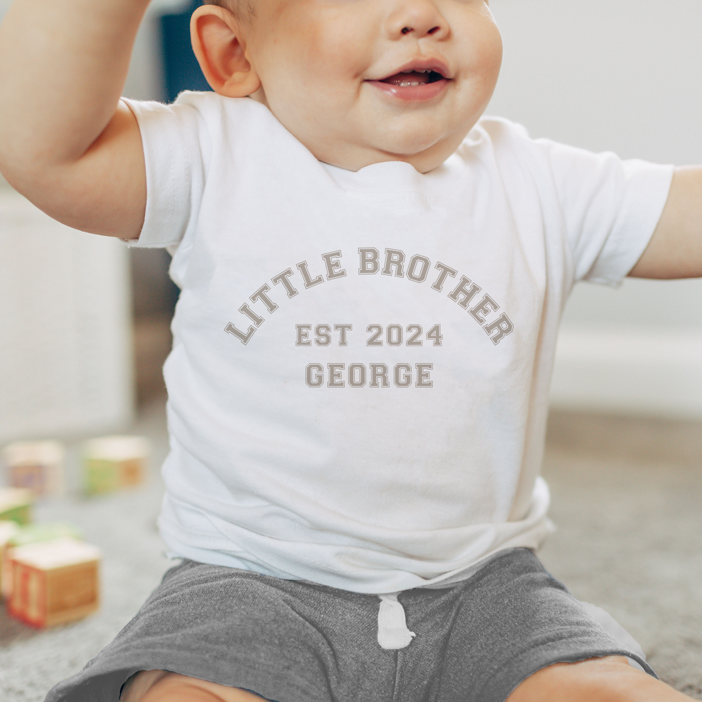 Personalised Brother Sister T-Shirt & Baby Vest