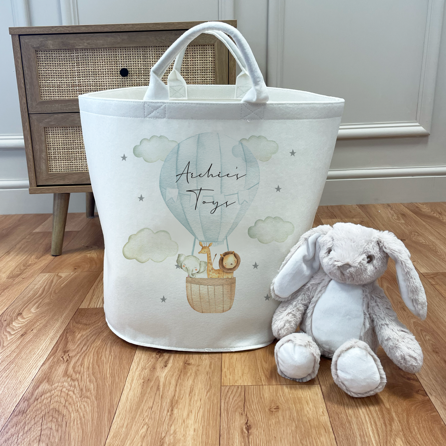 Personalised Jungle Toy Baskets