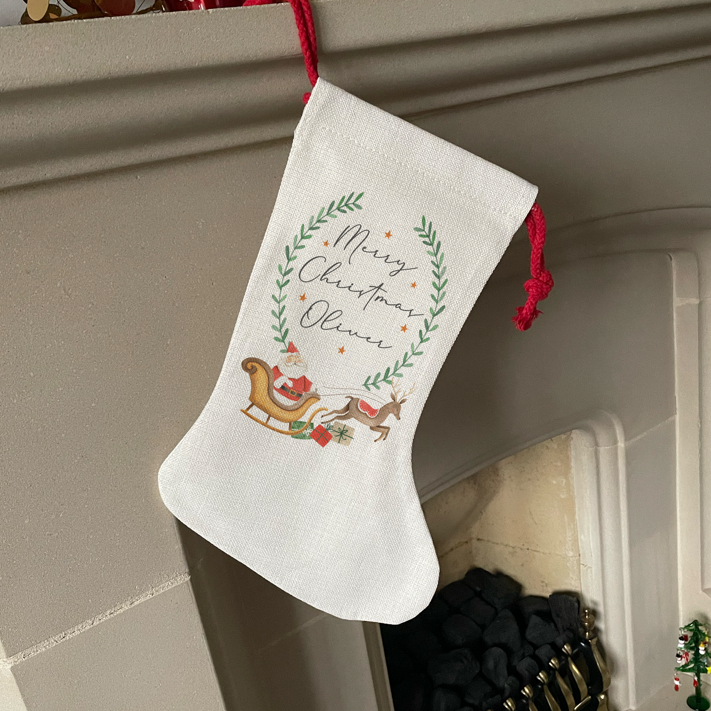Personalised Santa's Sleigh Stocking