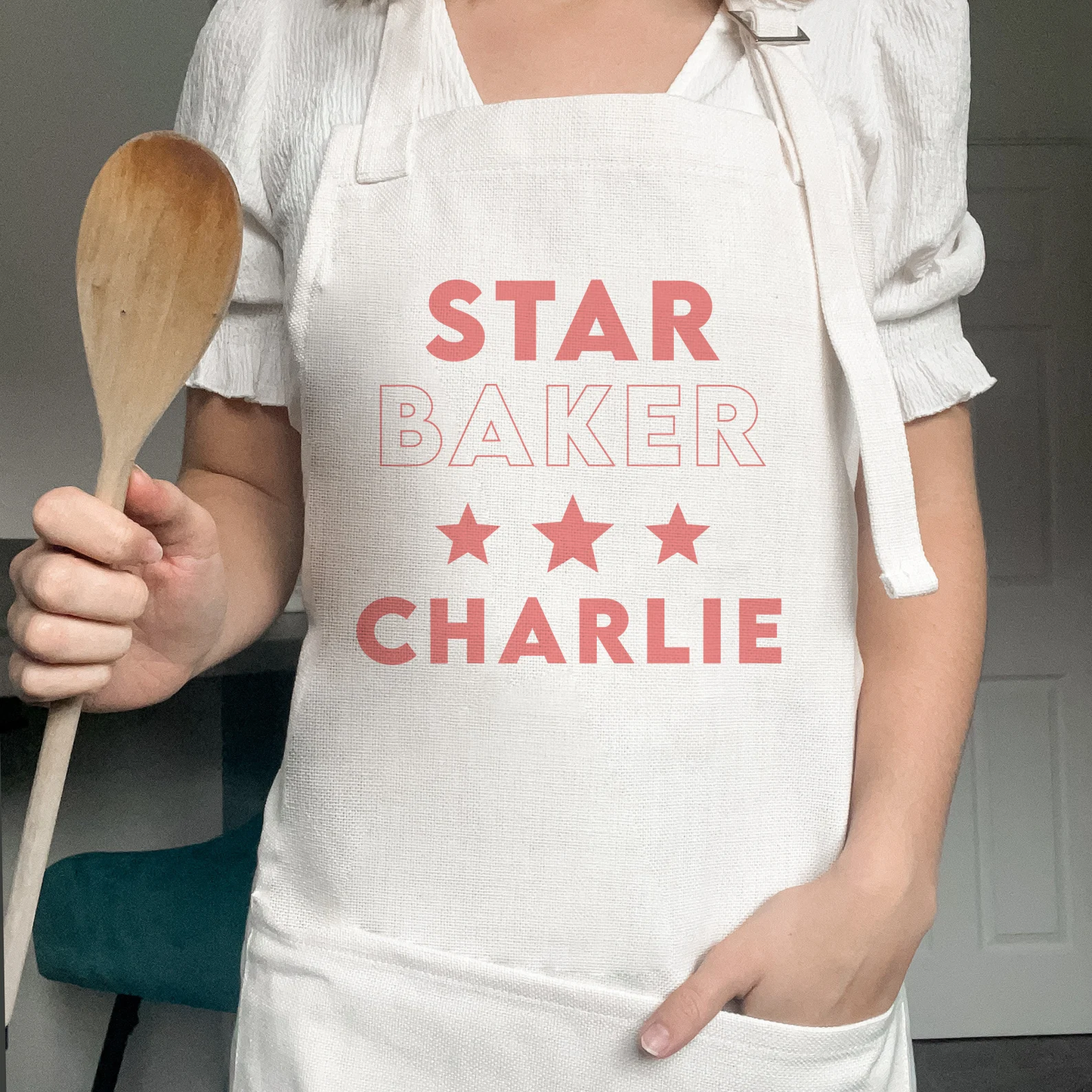 Personalised Star Baker Apron & Chefs Hat Set