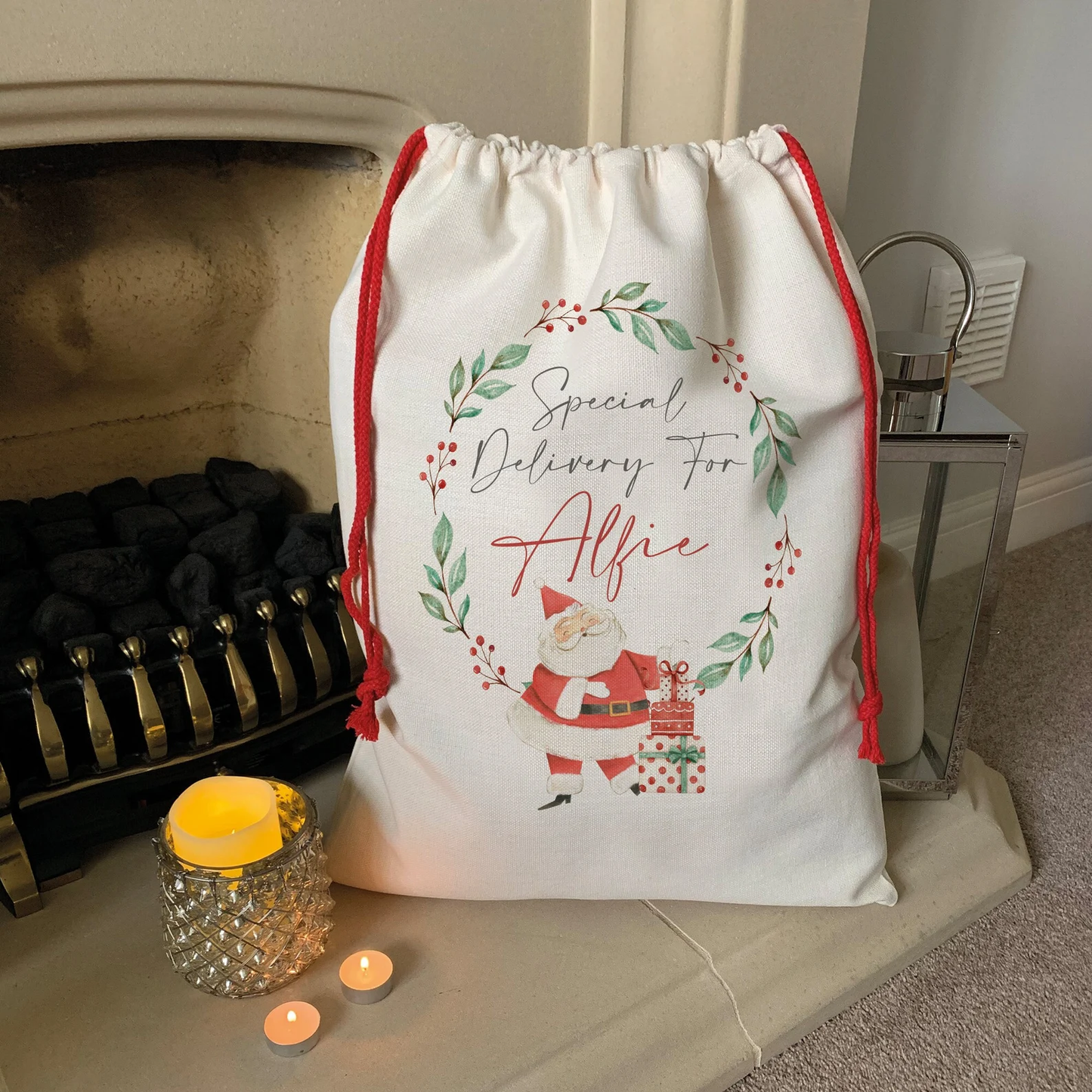 Personalised Special Delivery Santa Christmas Sack