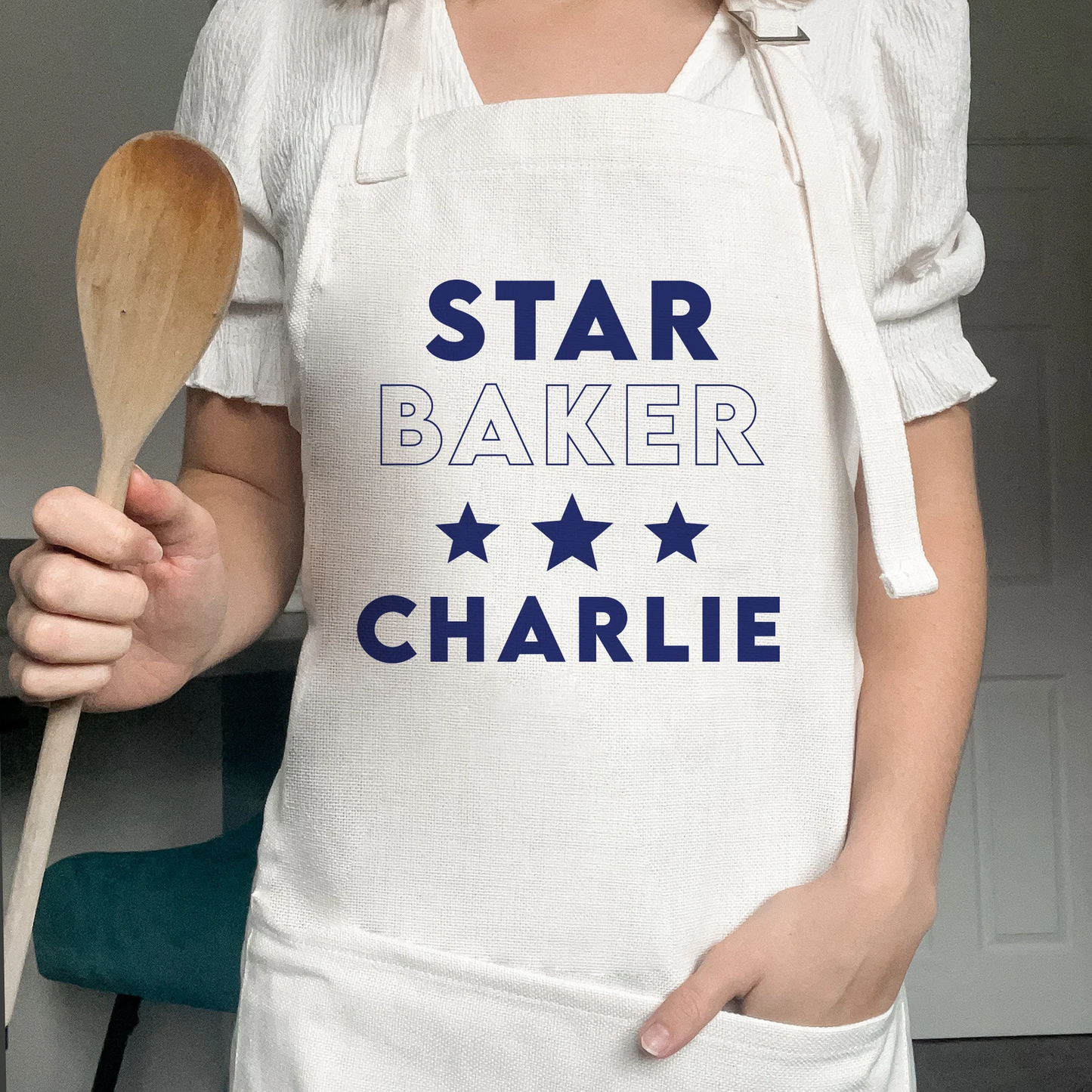 Personalised Star Baker Apron & Chefs Hat Set