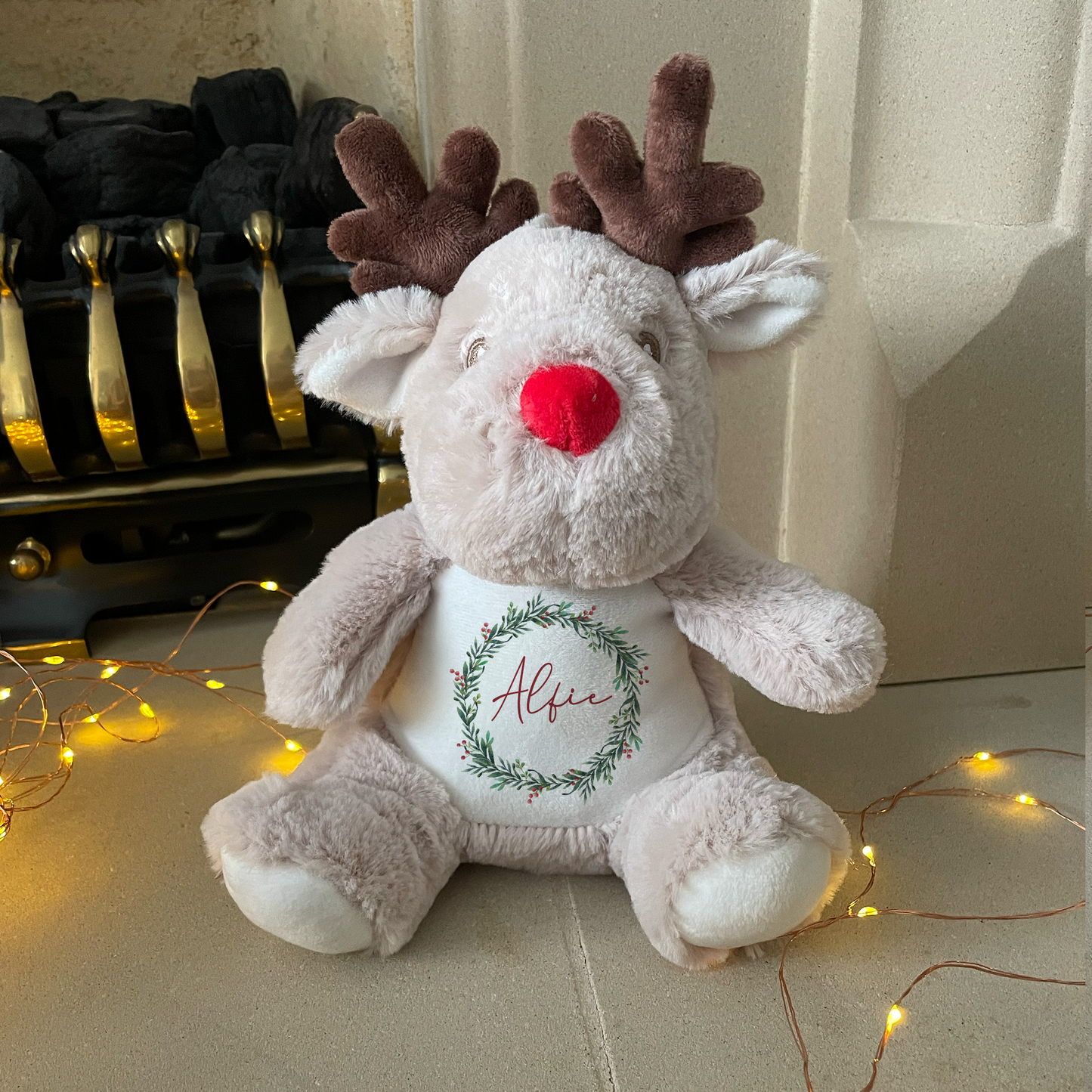 Personalised First Christmas Reindeer Teddy