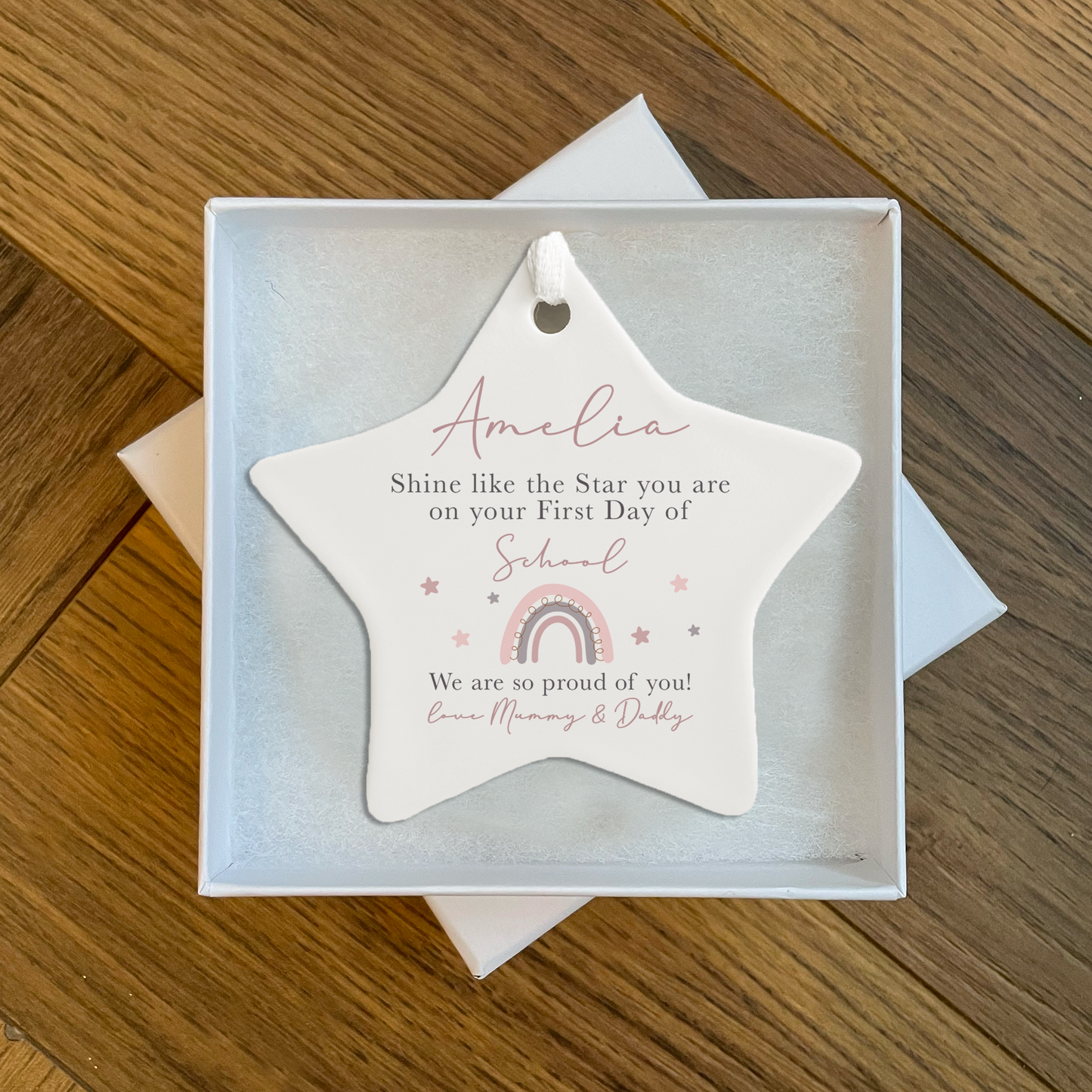Personalised First Day of School Ornament