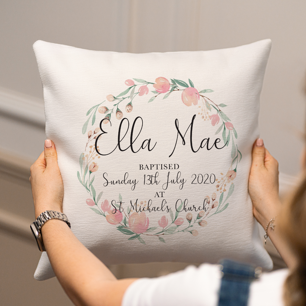 
                      
                        Personalised Christening & Baptism Cushion
                      
                    