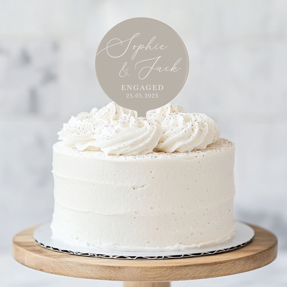 
                      
                        Personalised Engagement Cake Topper
                      
                    