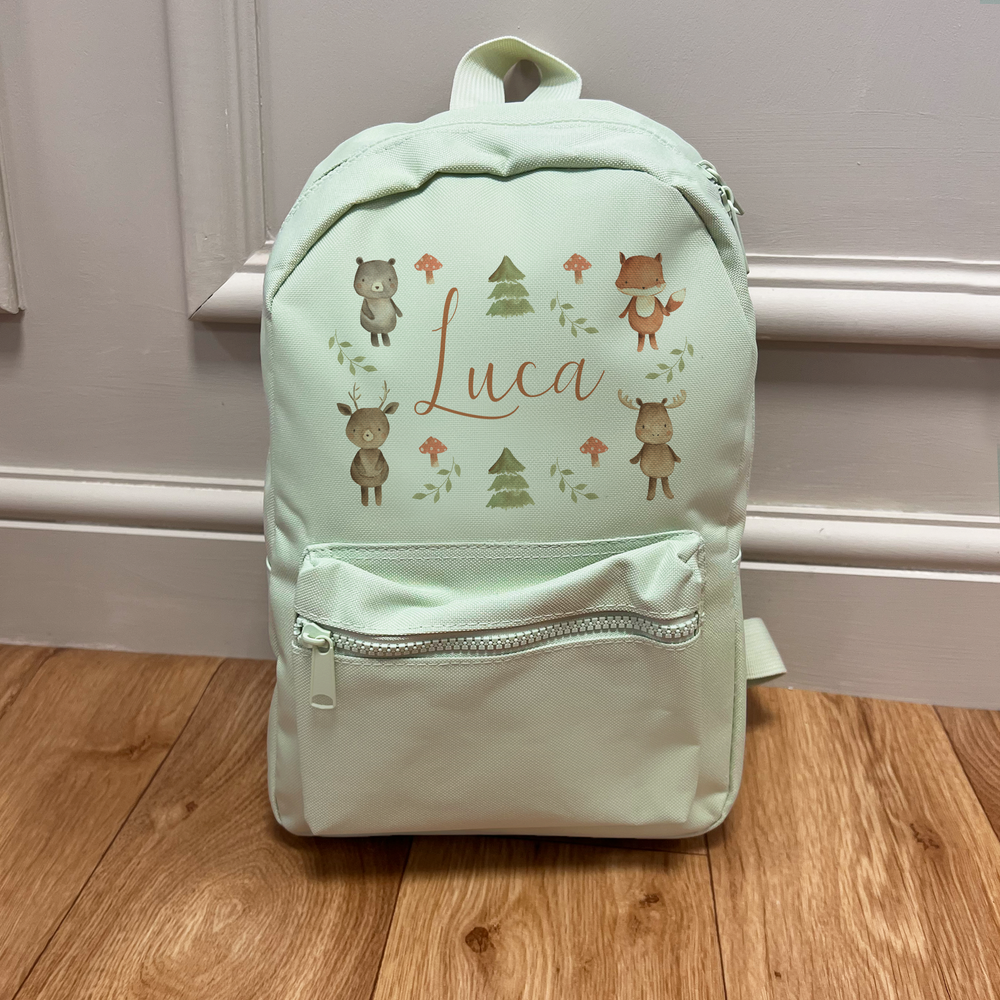 Personalised Woodland Backpack