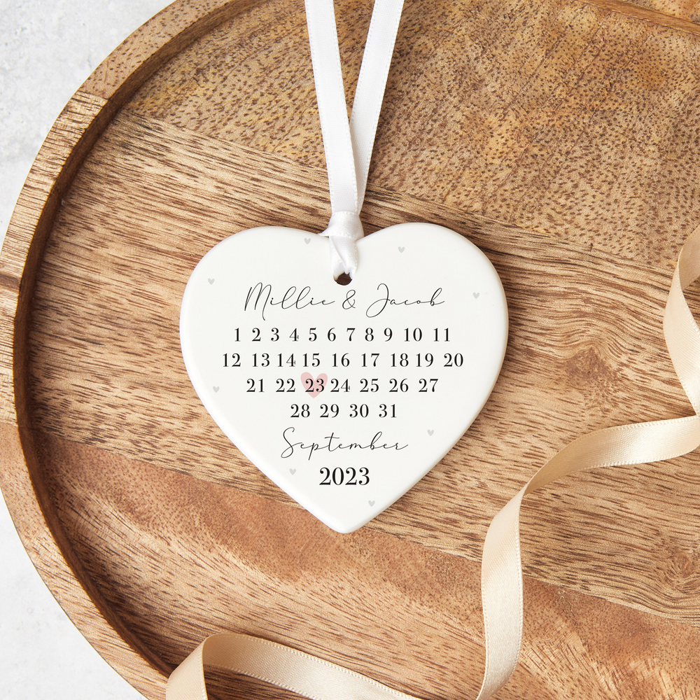 
                  
                    Personalised Anniversary Date Heart Ornament
                  
                