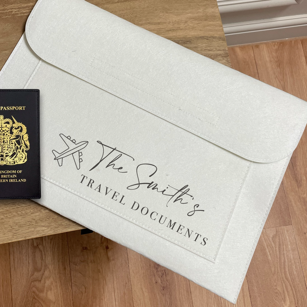 
                      
                        Personalised Travel Documents Folder
                      
                    
