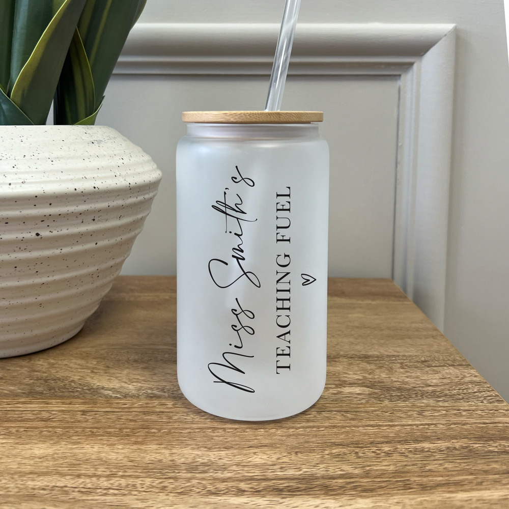 Personalised Teacher Glass Tumbler