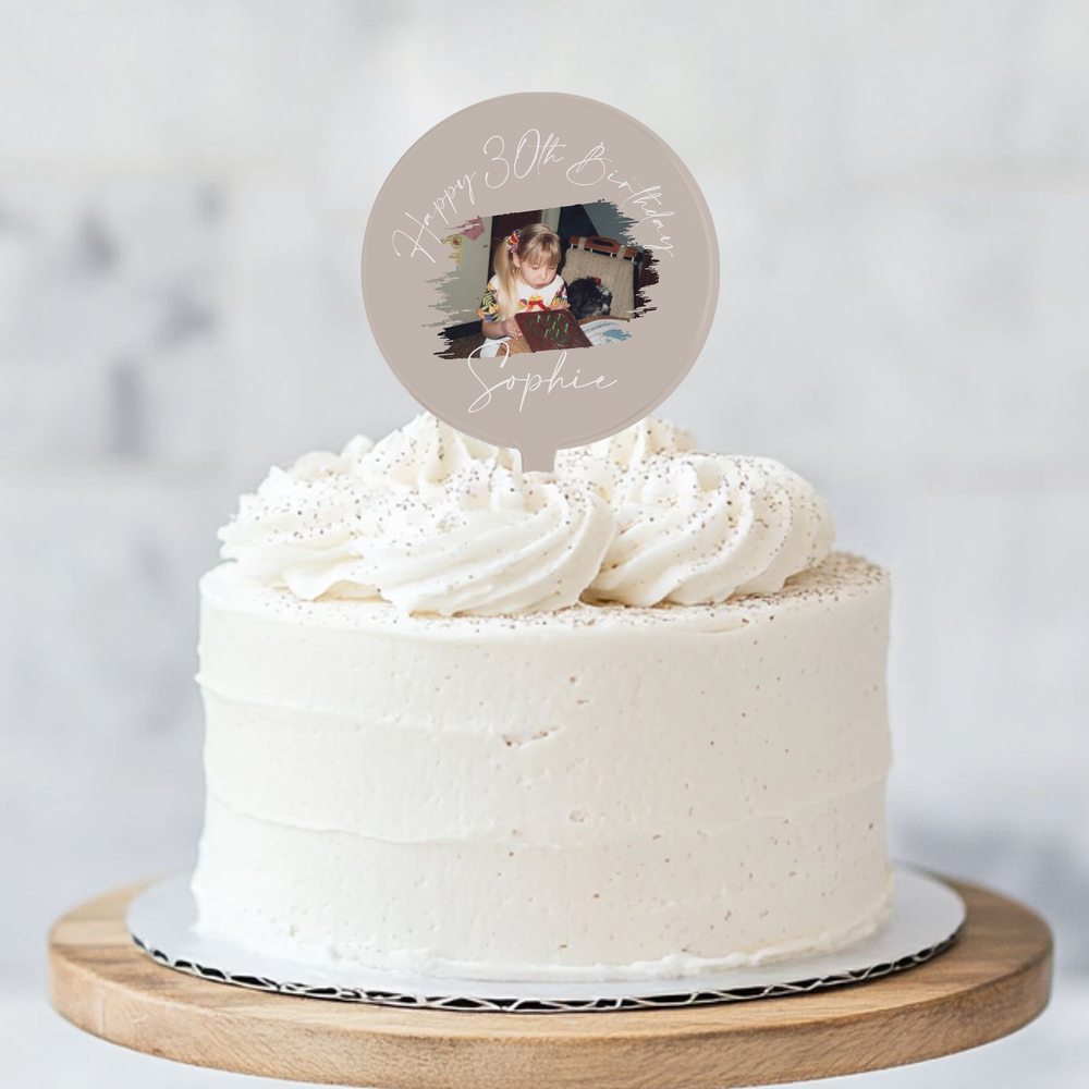 
                      
                        Personalised Birthday Photo Cake Topper
                      
                    