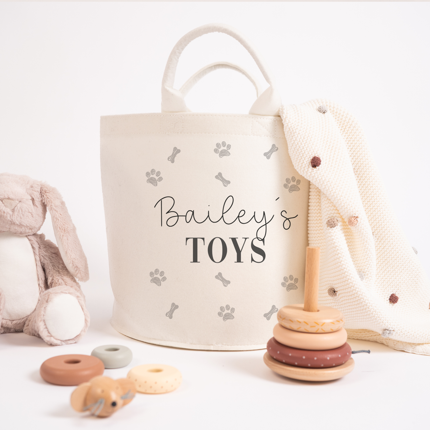 Personalised Dog Toy Baskets