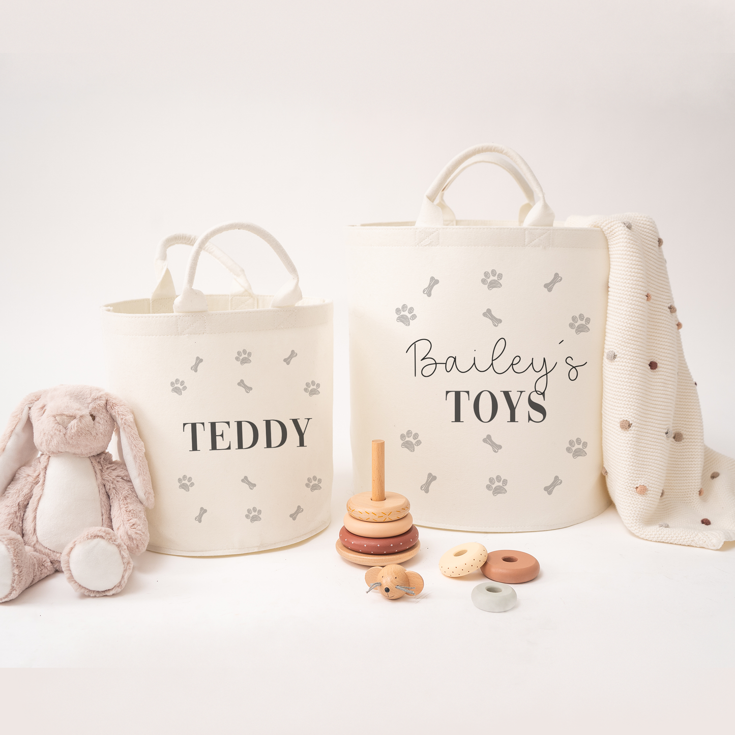 Personalised Dog Toy Baskets