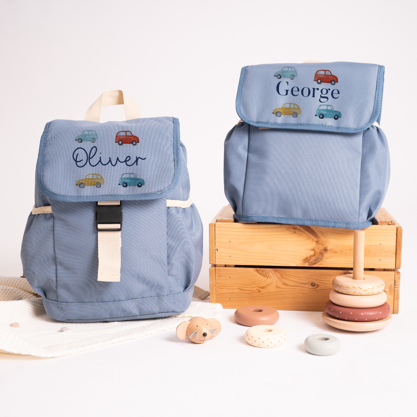Personalised Car Lunch Bag & Rucksack