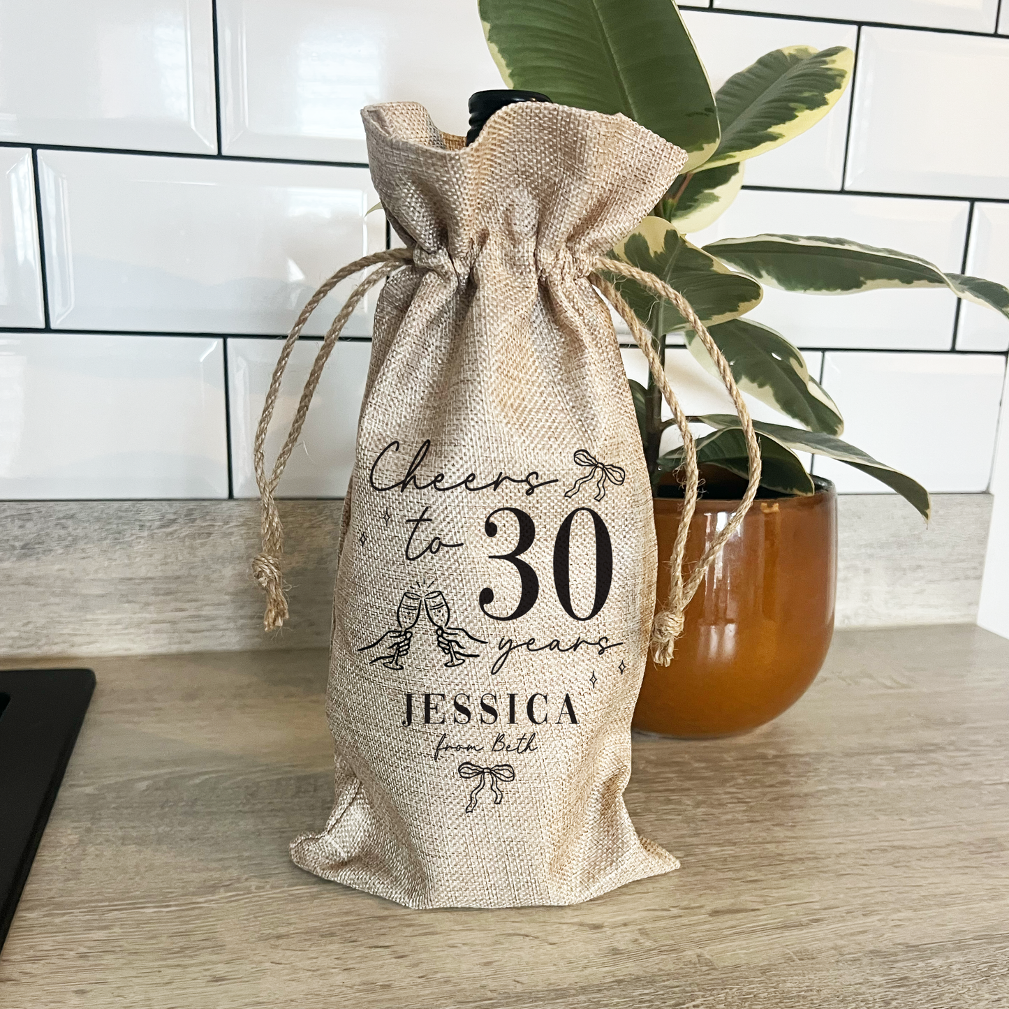 Personalised Birthday Bottle Bag