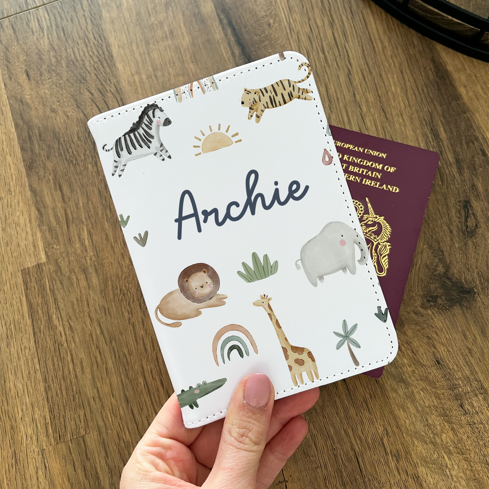 
                      
                        Personalised Jungle Passport Cover & Luggage Tag Set
                      
                    