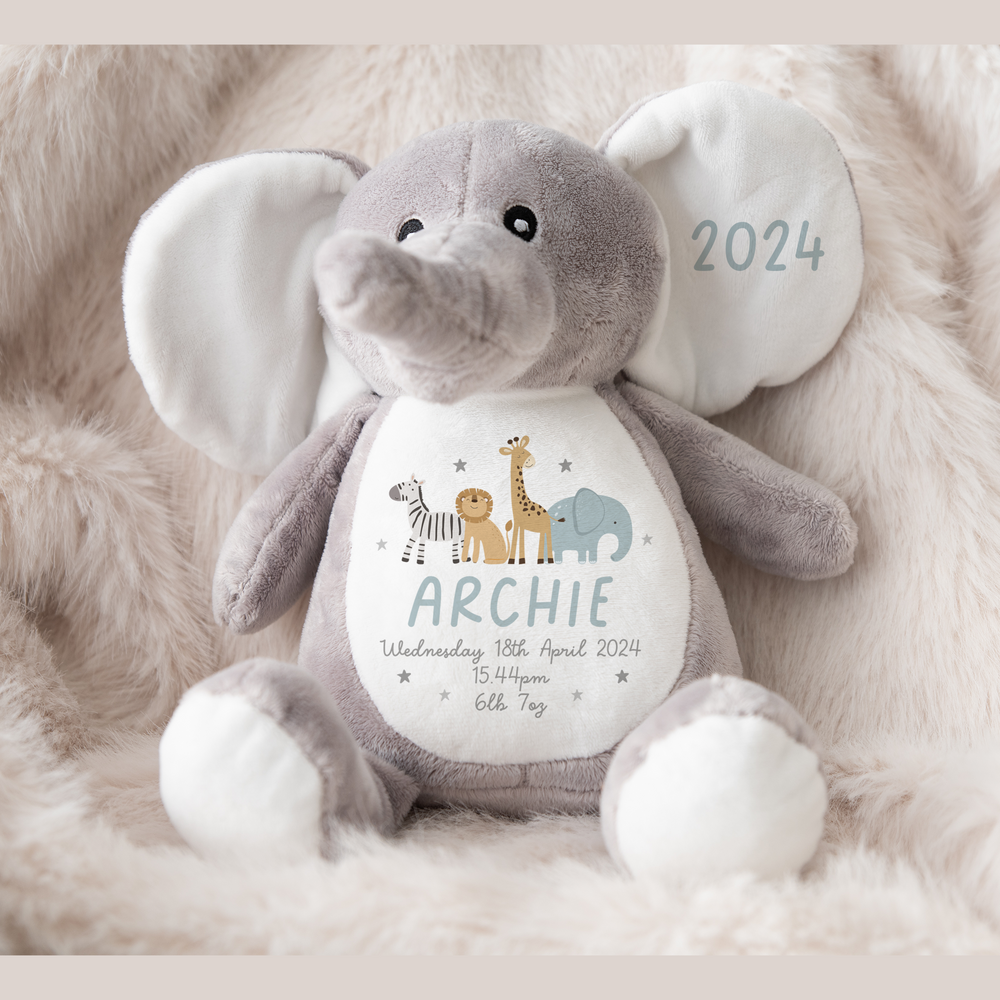 
                      
                        Personalised Baby Elephant Teddy
                      
                    