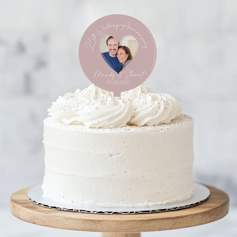 
                      
                        Personalised Wedding Anniversary Photo Cake Topper
                      
                    