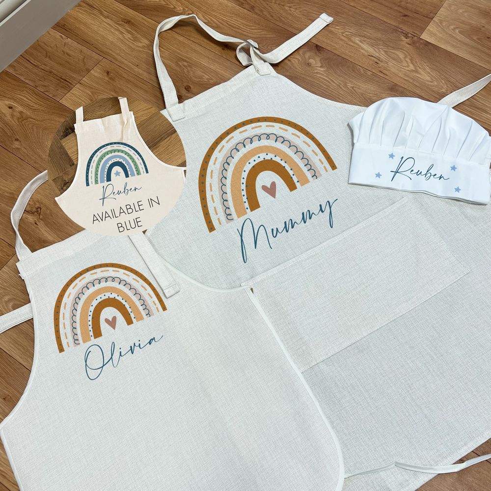 
                      
                        Personalised Rainbow Apron & Chefs Hat Set
                      
                    