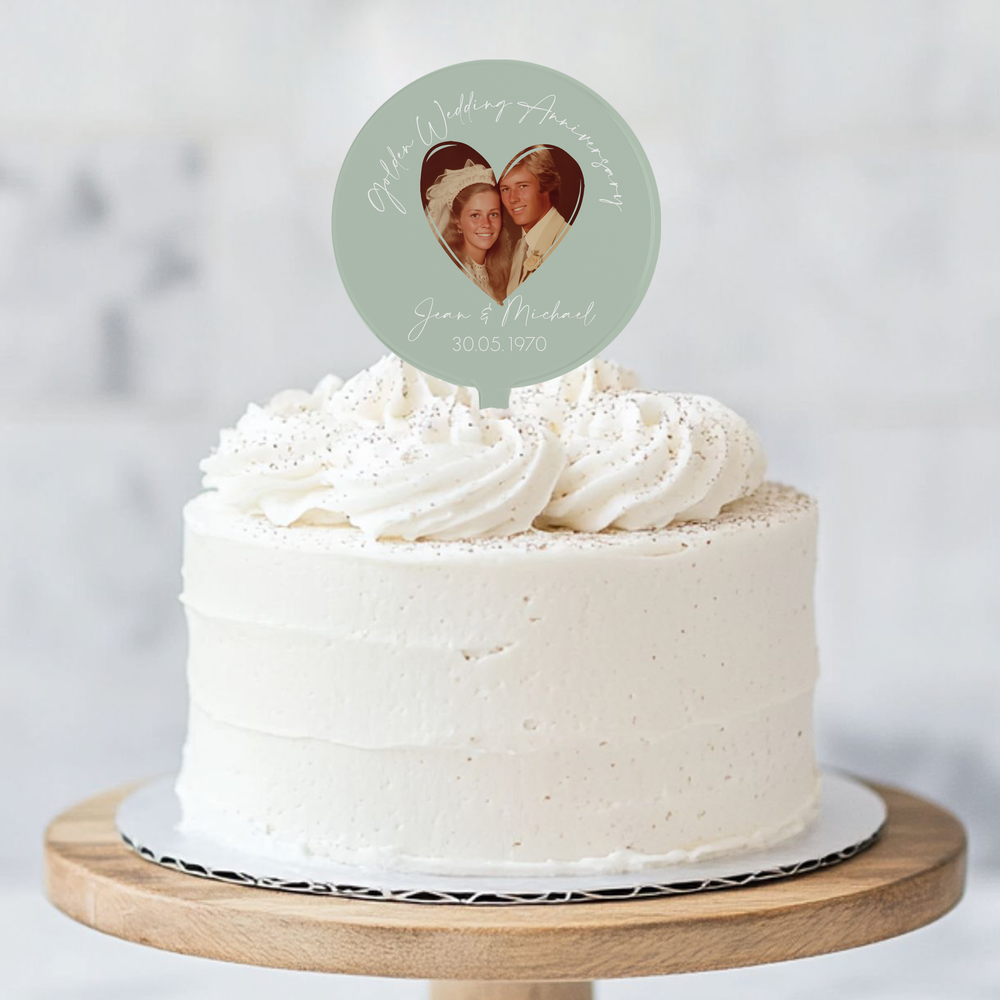 
                      
                        Personalised Wedding Anniversary Photo Cake Topper
                      
                    
