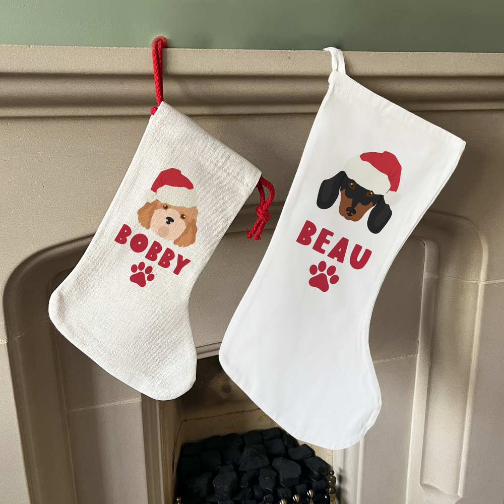 Personalised Dog Christmas Stocking