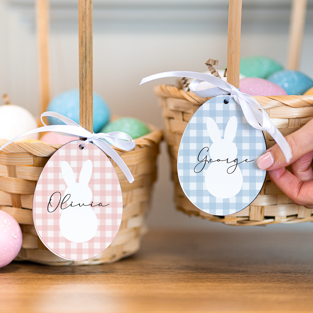 
                      
                        Personalised Gingham Easter Basket Tags
                      
                    