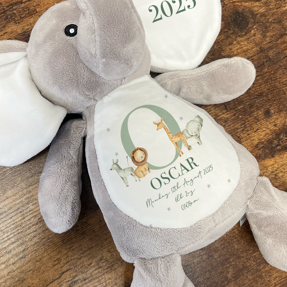 
                      
                        Personalised Baby Elephant Teddy
                      
                    