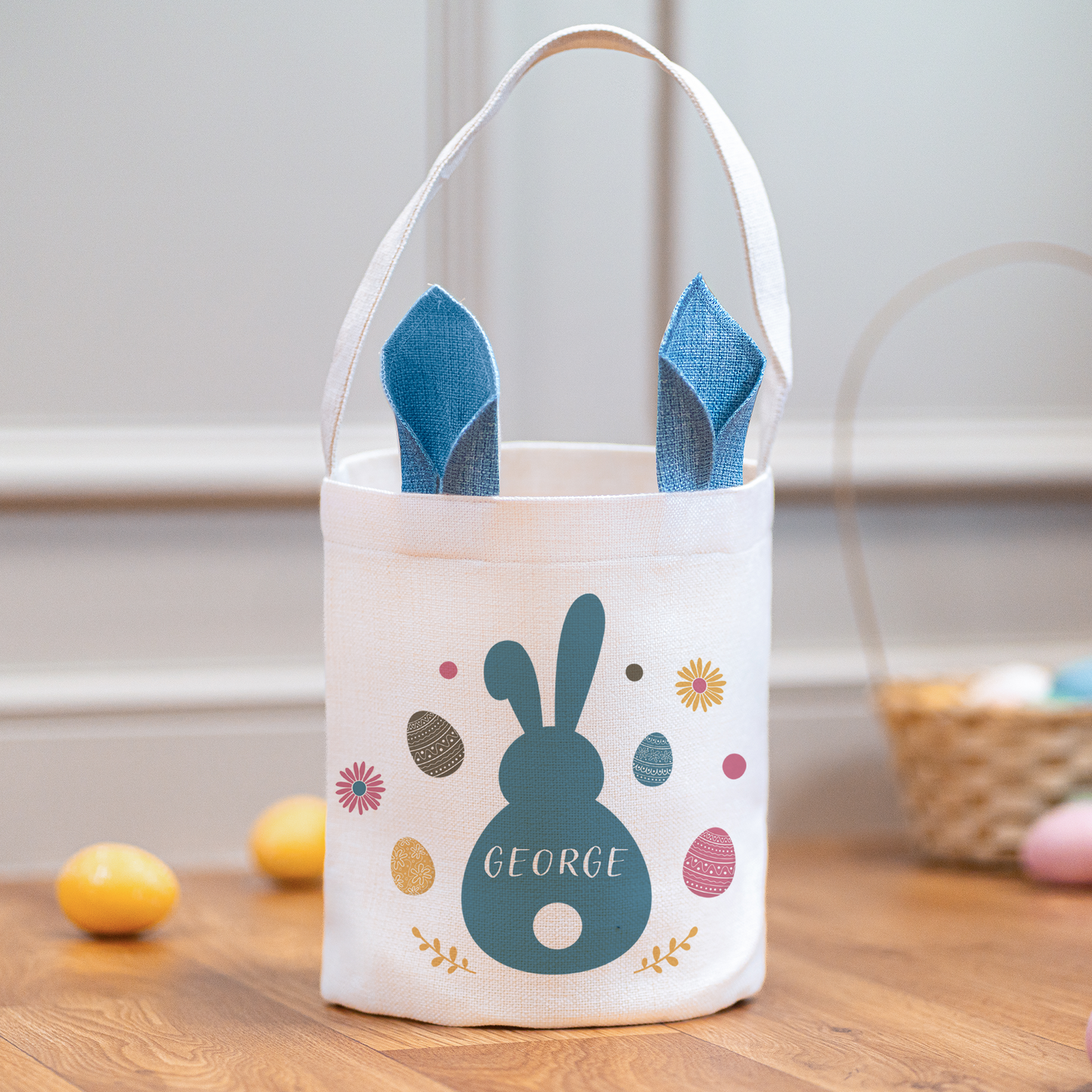 
                  
                    Personalised Easter Bunny Basket
                  
                