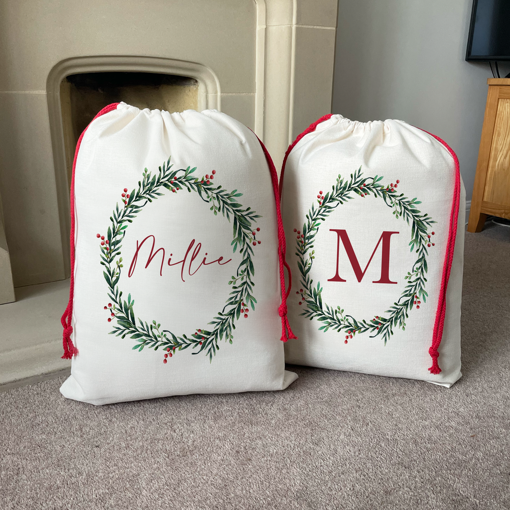 
                      
                        Personalised Wreath Christmas Sack
                      
                    