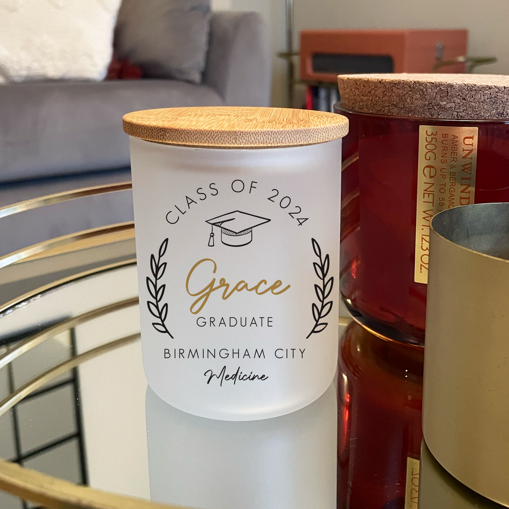 
                      
                        Personalised Graduation Candle Jar & Tea Light
                      
                    