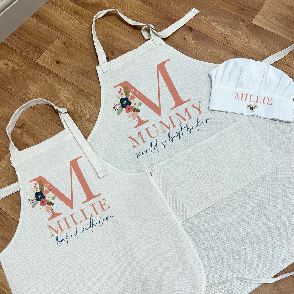 
                      
                        Personalised Floral Initial Apron
                      
                    