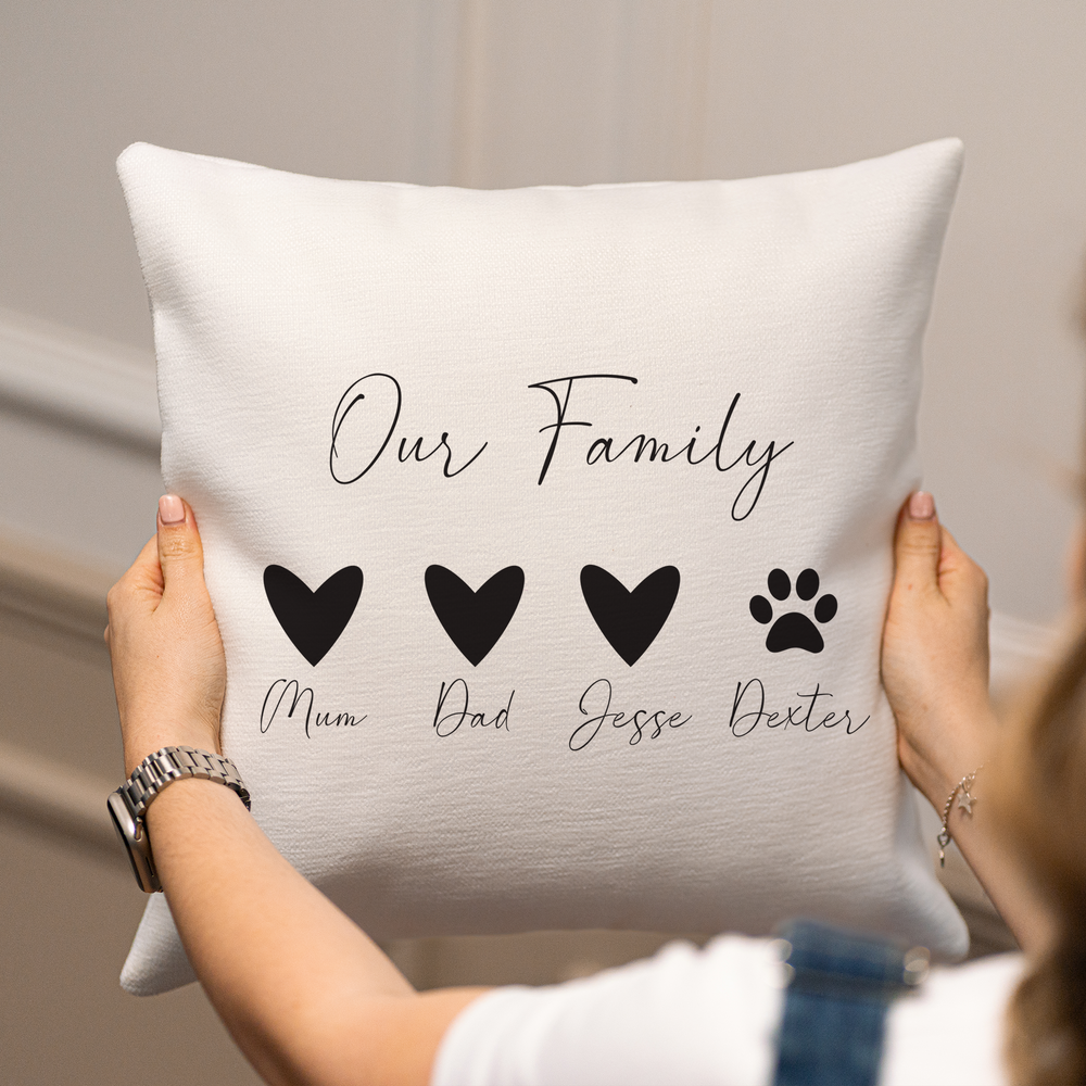 Personalised Family Cushion