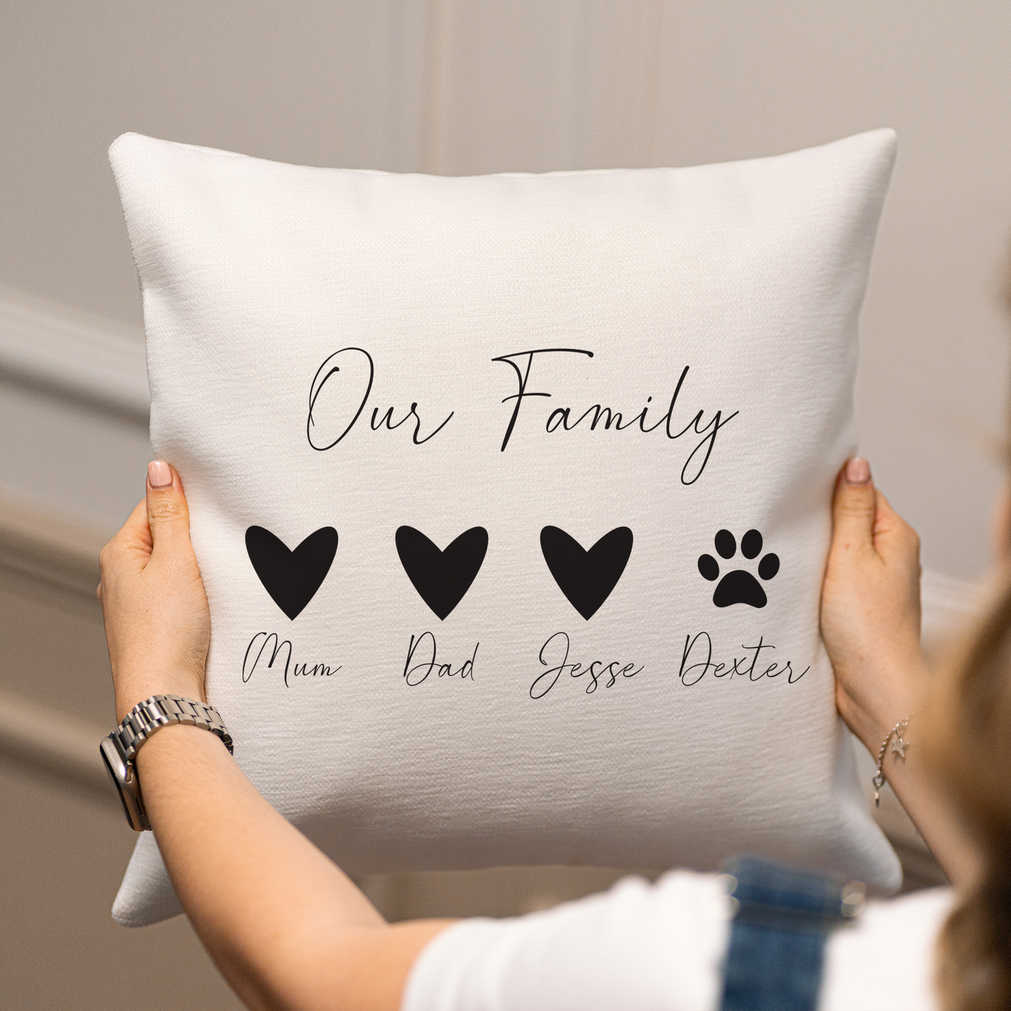 
                  
                    Personalised Family Cushion
                  
                