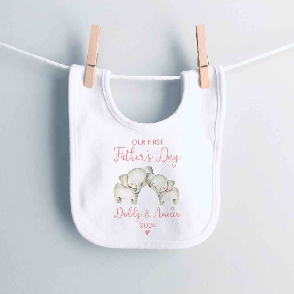 
                      
                        Personalised First Father's Day Elephant Baby Vest and Sleepsuit
                      
                    