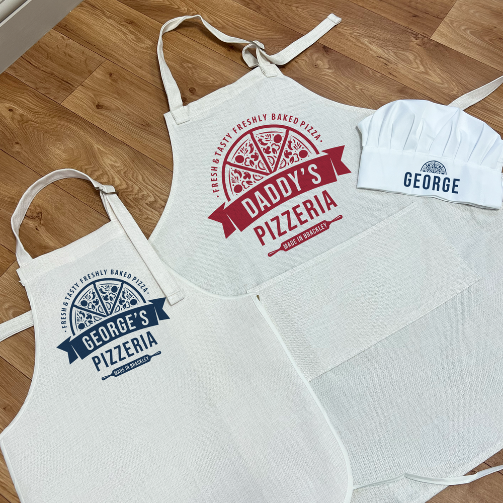 
                      
                        Personalised Pizzeria Apron & Chefs Hat Set
                      
                    