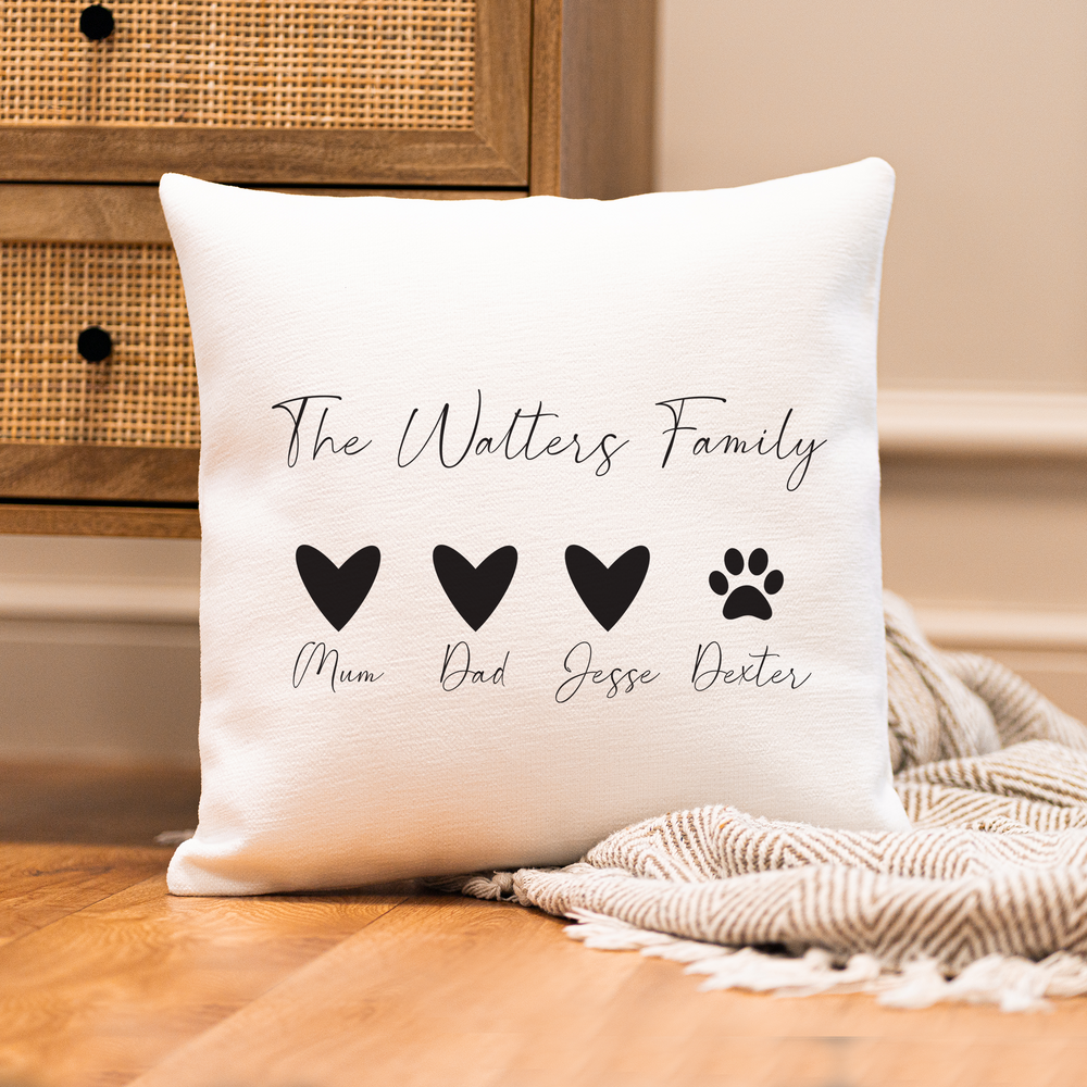 
                      
                        Personalised Family Cushion
                      
                    