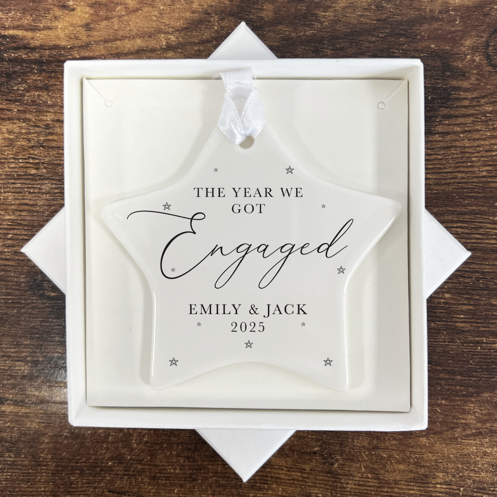Personalised Engagement Bauble
