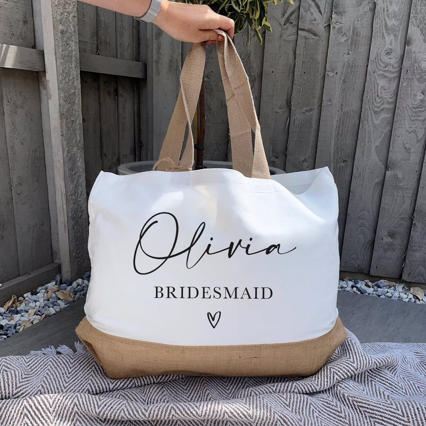 Personalised Bridal Party Bag - Main Image