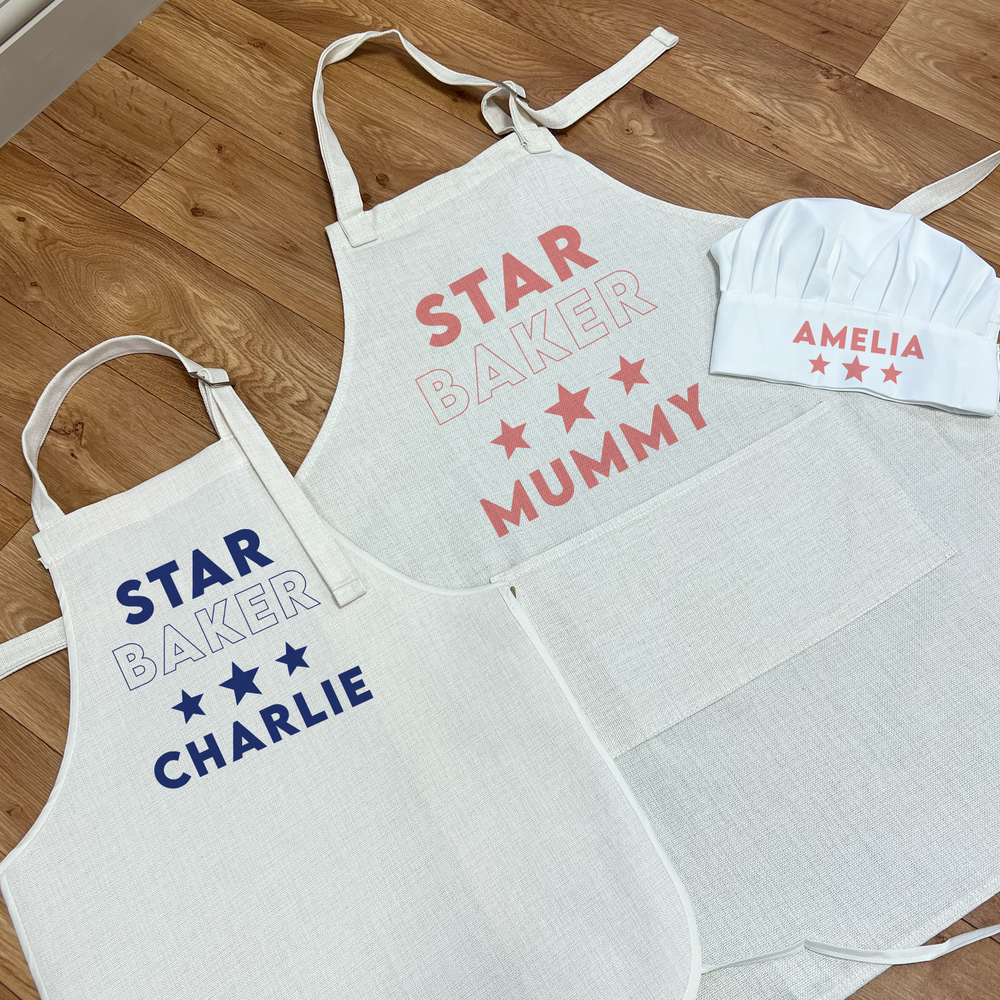 
                      
                        Personalised Star Baker Apron & Chefs Hat Set
                      
                    