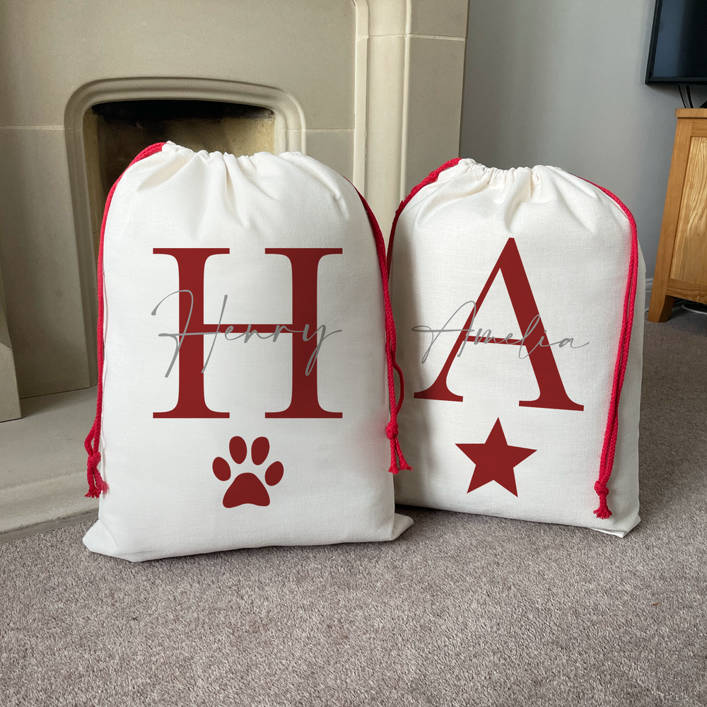 
                      
                        Personalised Initial Christmas Sacks
                      
                    