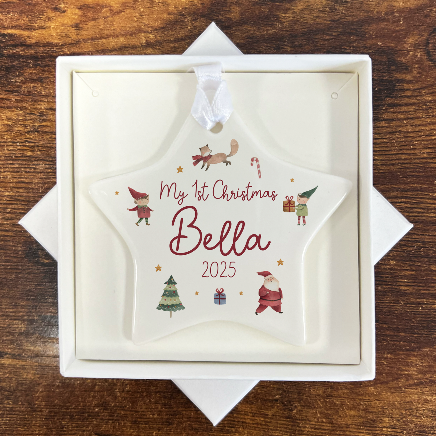 Personalised First Christmas Bauble